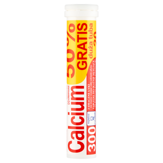 Calcium 300, smak pomarańczowy, 20 tabletek - zdjęcie produktu