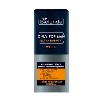 Bielenda Only For Men Extra Energy, krem nawilżający przeciw oznakom zmęczenia, 50 ml - zdjęcie produktu