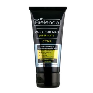 Bielenda Only For Men Super Matt, żel nawilżający przeciw błyszczeniu się skóry, cynk, 50 ml - zdjęcie produktu