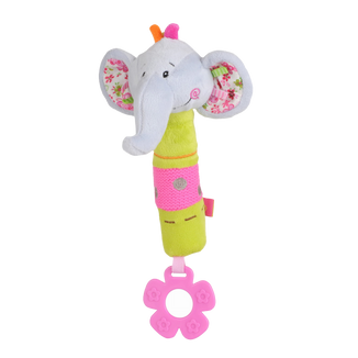 BabyOno, zabawka piszcząca z gryzakiem, pomysłowy słonik, 1 sztuka - zdjęcie produktu