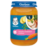 Gerber Obiadek, jarzynki z delikatnym schabem, po 8 miesiącu, 190 g - miniaturka zdjęcia produktu
