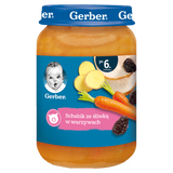 Gerber Obiadek, schabik ze śliwką w warzywach, po 6 miesiącu, 190 g - miniaturka zdjęcia produktu