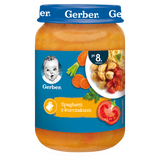 Gerber Obiadek, spaghetti z kurczakiem, po 8 miesiącu, 190 g - miniaturka zdjęcia produktu