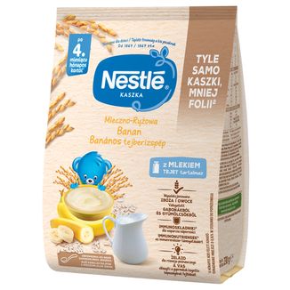 Nestle Kaszka mleczno-ryżowa, banan, bezglutenowa, po 4 miesiącu, 230 g - zdjęcie produktu