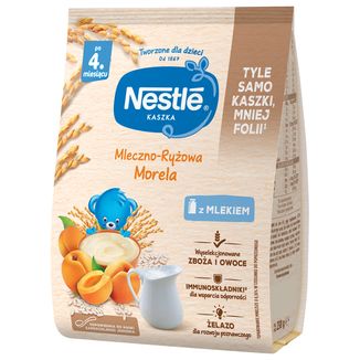 Nestle Kaszka mleczno-ryżowa, morela, bezglutenowa, po 4 miesiącu, 230 g - zdjęcie produktu