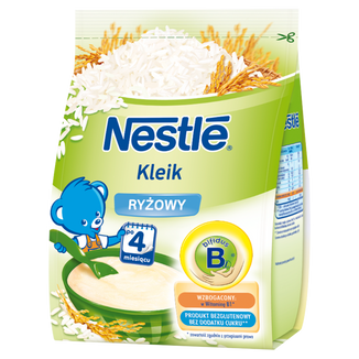 Nestle Kleik ryżowy, bezmleczny, bezglutenowy, bez dodatku cukru, po 4 miesiącu, 160 g - zdjęcie produktu