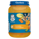 Gerber Obiadek, kurczak w potrawce z jarzynkami, po 6 miesiącu, 190 g USZKODZONE OPAKOWANIE - miniaturka zdjęcia produktu