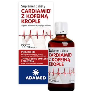 Cardiamid z kofeiną, krople, 100 ml USZKODZONE OPAKOWANIE - zdjęcie produktu
