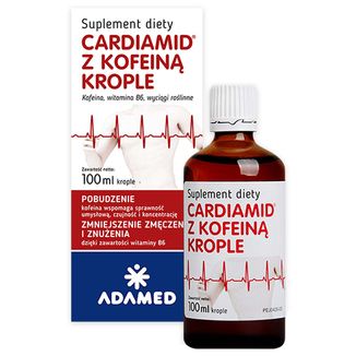 Cardiamid z kofeiną, krople, 100 ml - zdjęcie produktu