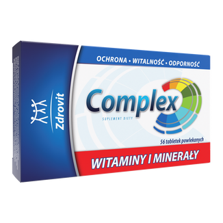 Zdrovit Complex witaminy i minerały, 56 tabletek powlekanych - zdjęcie produktu