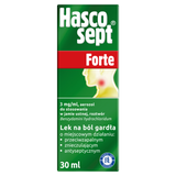 Hascosept Forte 3 mg/ml, roztwór do stosowania w jamie ustnej, aerozol, 30 ml - miniaturka zdjęcia produktu