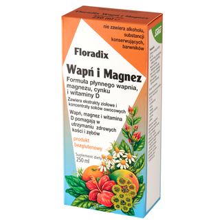 Floradix Wapń i Magnez, 250 ml USZKODZONE OPAKOWANIE - zdjęcie produktu