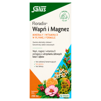 Floradix Wapń i Magnez, 250 ml - zdjęcie produktu
