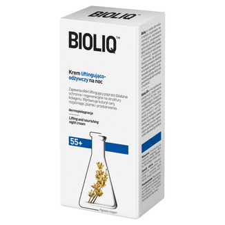 Bioliq 55 +, krem liftingująco-odżywczy na noc, 50 ml - zdjęcie produktu