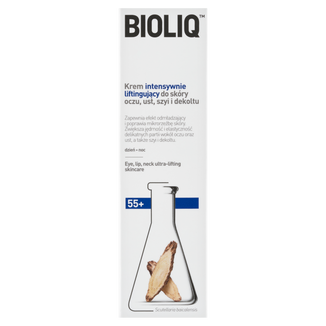 Bioliq 55+, krem intensywnie liftingujący do skóry oczu, ust, szyi i dekoltu, 30 ml Bioliq 55+, krem intensywnie liftingujący do skóry oczu, ust, szyi i dekoltu, 30 ml - zdjęcie produktu
