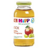 HiPP BIO od pokoleń, sok jabłka-winogrona, po 4 miesiącu, 200 ml - miniaturka zdjęcia produktu