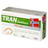 Avec Pharma Tran Familijny z witaminami A + D, 120 kapsułek - miniaturka zdjęcia produktu