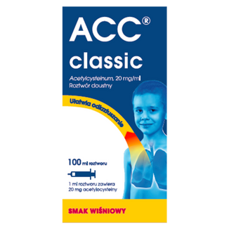 ACC Classic 20 mg/ ml, roztwór doustny, smak wiśniowy, 100 ml - zdjęcie produktu