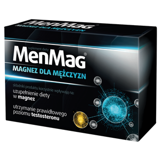 MenMag, magnez dla mężczyzn, 30 tabletek USZKODZONE OPAKOWANIE - zdjęcie produktu