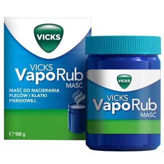 Vicks VapoRub, maść dla dzieci od 5 lat i dorosłych, 100 g USZKODZONE OPAKOWANIE - zdjęcie produktu