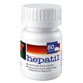 Hepatil, 80 tabletek - miniaturka 3 zdjęcia produktu