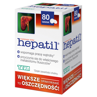 Hepatil, 80 tabletek - zdjęcie produktu
