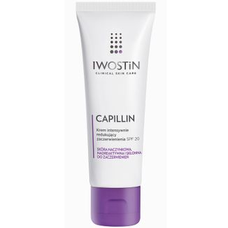 Iwostin Capillin, krem intensywnie redukujący zaczerwienienia, SPF 20, 40 ml - zdjęcie produktu
