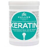 Kallos Kjmn Keratin, regenerująca maska do włosów z keratyną, 1000 ml - miniaturka zdjęcia produktu