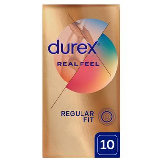 Durex Real Feel, prezerwatywy nielateksowe gładkie, 10 sztuk - zdjęcie produktu