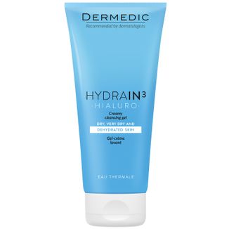 Dermedic Hydrain, kremowy żel do mycia twarzy, skóra odwodniona i sucha, 200 ml USZKODZONE OPAKOWANIE - zdjęcie produktu