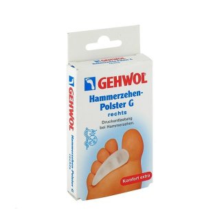 Gehwol Hammerzehen-Polster G, poduszka przeciwuciskowa do palców młotkowatych, stopa prawa, 1 sztuka - zdjęcie produktu