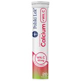 Calcium + Witamina C, smak poziomkowy, 20 tabletek musujących - miniaturka zdjęcia produktu