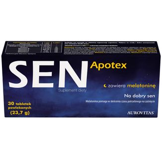 Sen Apotex, 30 tabletek powlekanych - 2 Sen Apotex, 30 tabletek powlekanych - 2 - zdjęcie produktu
