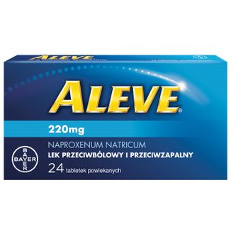 Aleve 220 mg, 24 tabletki powlekane - zdjęcie produktu