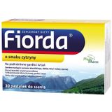 Fiorda, smak cytrynowy, 30 pastylek do ssania - miniaturka zdjęcia produktu