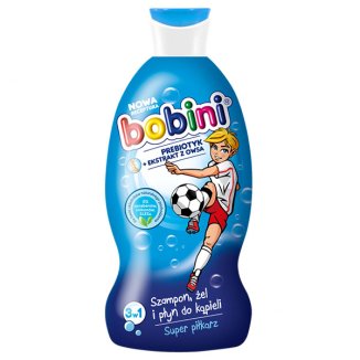 Bobini 3w1, szampon, żel i płyn do kąpieli, Super Piłkarz, 50 ml - zdjęcie produktu