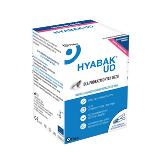 Hyabak UD, nawilżające krople do oczu i soczewek kontaktowych, 0,4 ml x 30 pojemników jednodawkowych - zdjęcie produktu