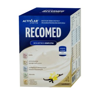 Activlab RecoMed, preparat odżywczy, proszek, smak waniliowy, 65 g x 6 saszetek - zdjęcie produktu