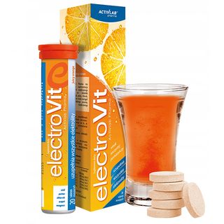 Activlab Pharma ElectroVit, smak pomarańczowy, 20 tabletek musujących - miniaturka 3 zdjęcia produktu