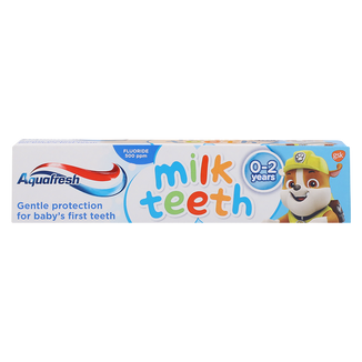 Aquafresh Milk Teeth, pasta do zębów dla dzieci, 0-2 lata, 50 ml - zdjęcie produktu