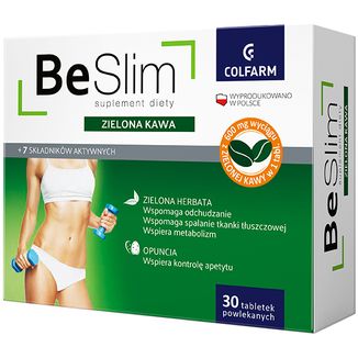 Be Slim Zielona kawa, 30 tabletek - zdjęcie produktu