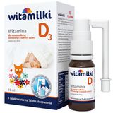 Witamilki Witamina D3 dla noworodków, niemowląt i małych dzieci, krople z pompką dozującą, 10 ml - miniaturka zdjęcia produktu