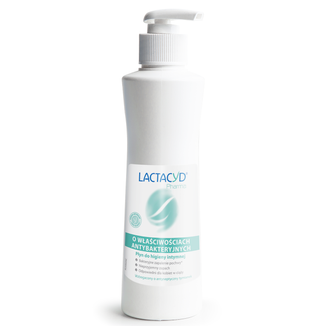Lactacyd Pharma, płyn do higieny intymnej o właściwościach antybakteryjnych, 250 ml  - zdjęcie produktu