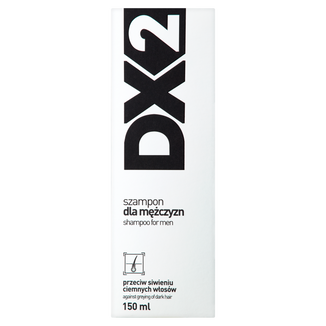 DX2, szampon dla mężczyzn przeciw siwieniu ciemnych włosów, 150 ml - zdjęcie produktu