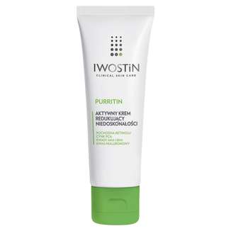 Iwostin Purritin, aktywny krem redukujący niedoskonałości, 40 ml - zdjęcie produktu
