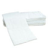 Weber, pieluchy flanelowe, 175g/ m2, 70 cm x 80 cm, białe, 10 sztuk - miniaturka zdjęcia produktu