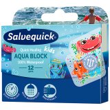 Plastry Salvequick, Aqua Block Kids, 12 sztuk - miniaturka zdjęcia produktu
