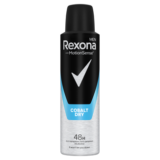 Rexona Men, antyperspirant w aerozolu, Cobalt, 150 ml - zdjęcie produktu