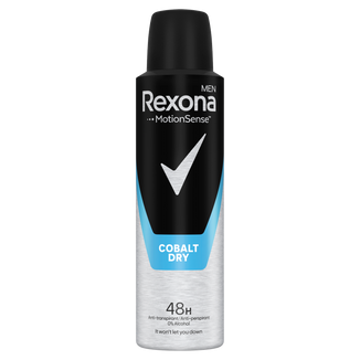 Rexona Men, antyperspirant w aerozolu, Cobalt, 150 ml - zdjęcie produktu