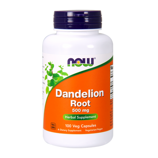 Now Foods, Dandelion Root 500 mg, mniszek lekarski, 100 kapsułek - zdjęcie produktu
